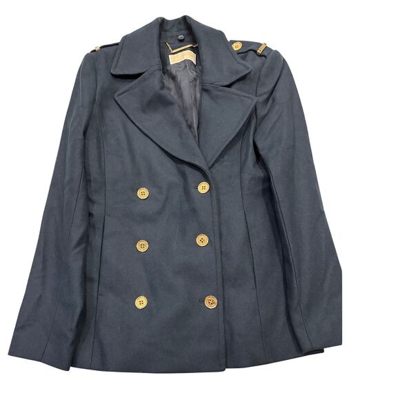 Michael Kors Jackets & Blazers - R24 MICHAEL KORS Women's Wool Peacoat Navy Small